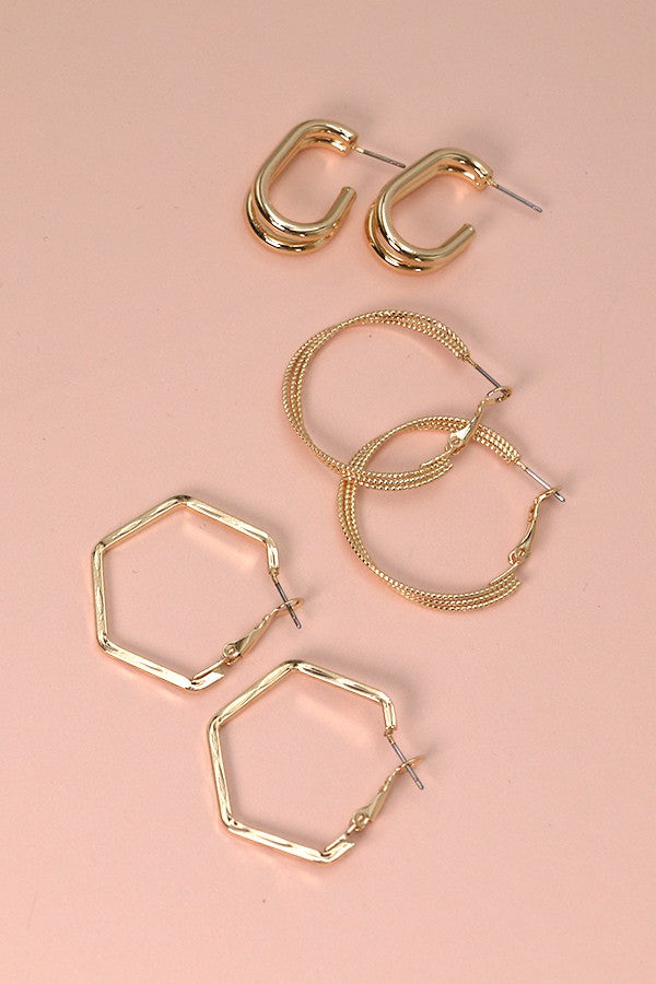 Hoop Trio Earrings