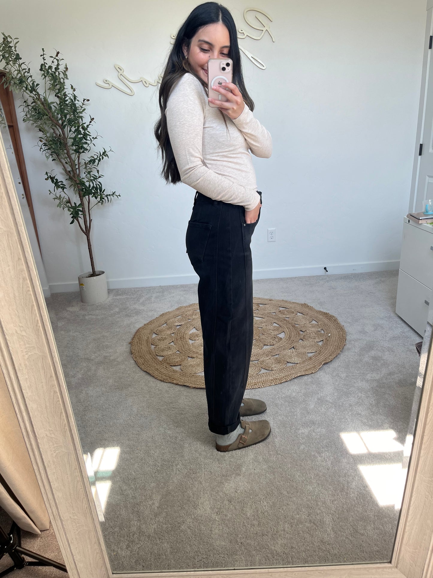 Blake High Rise Barrel Jean