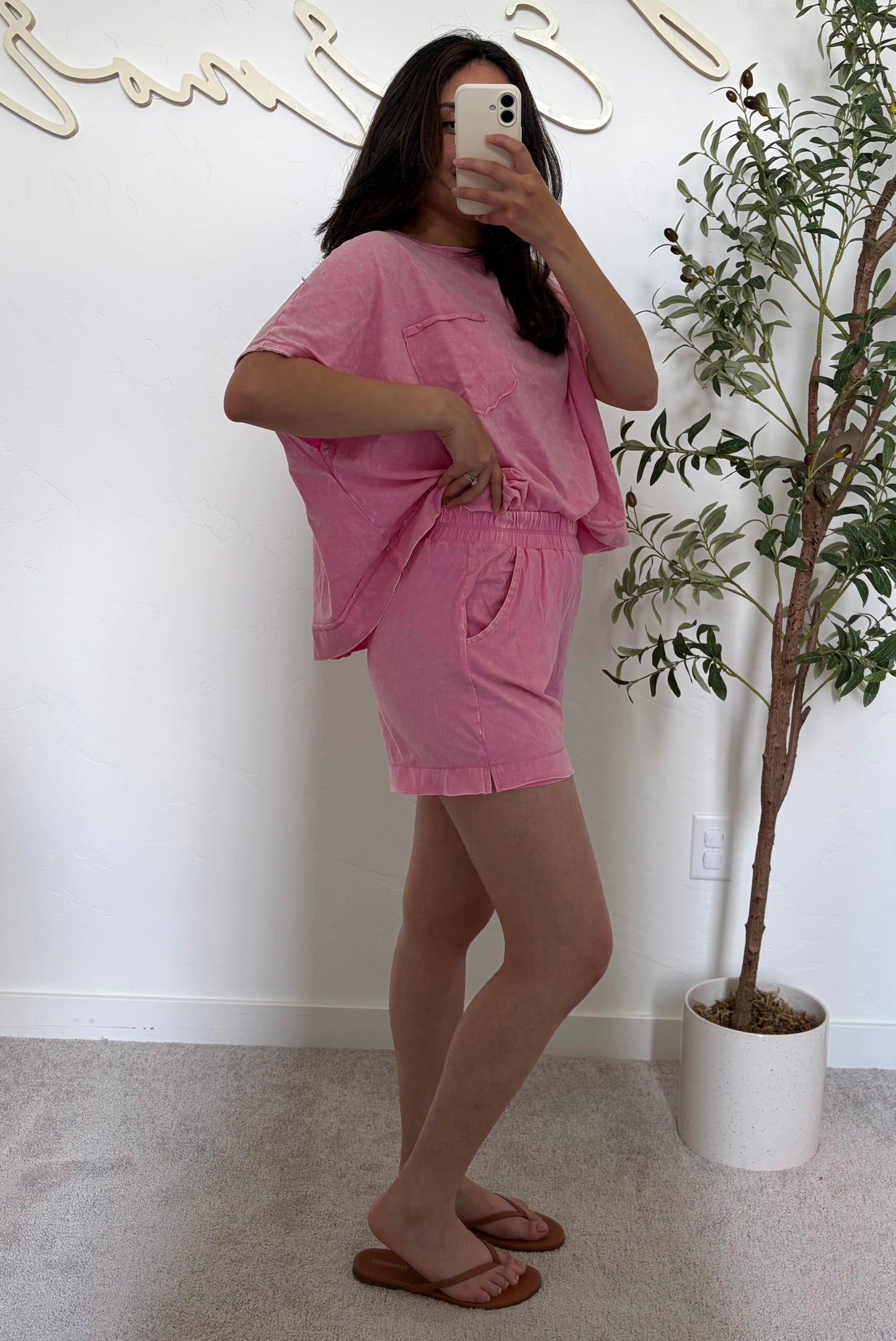 Weekend Wander Shorts Set - Pink