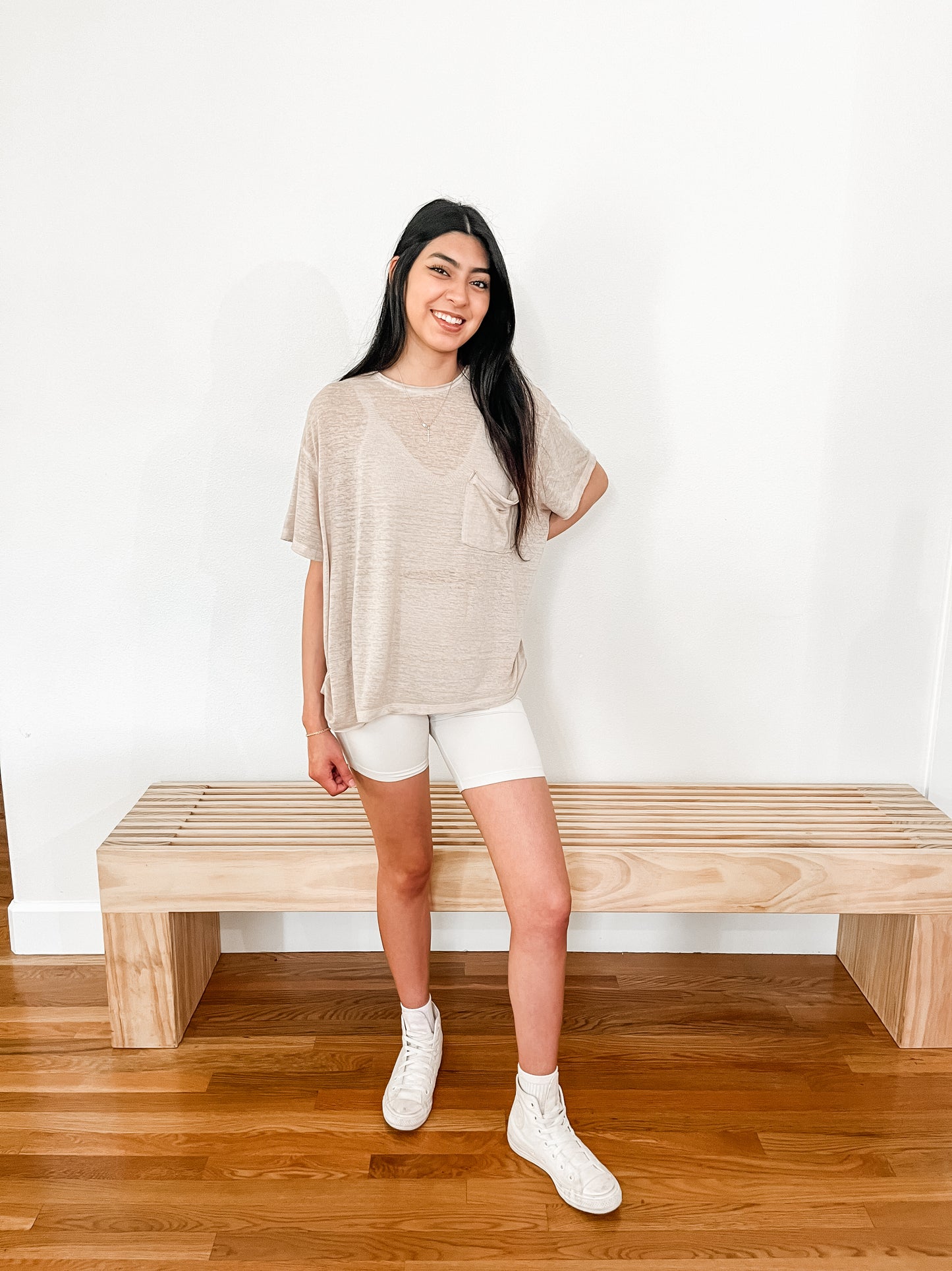 Every Day Oversized Tee - Ash Mocha