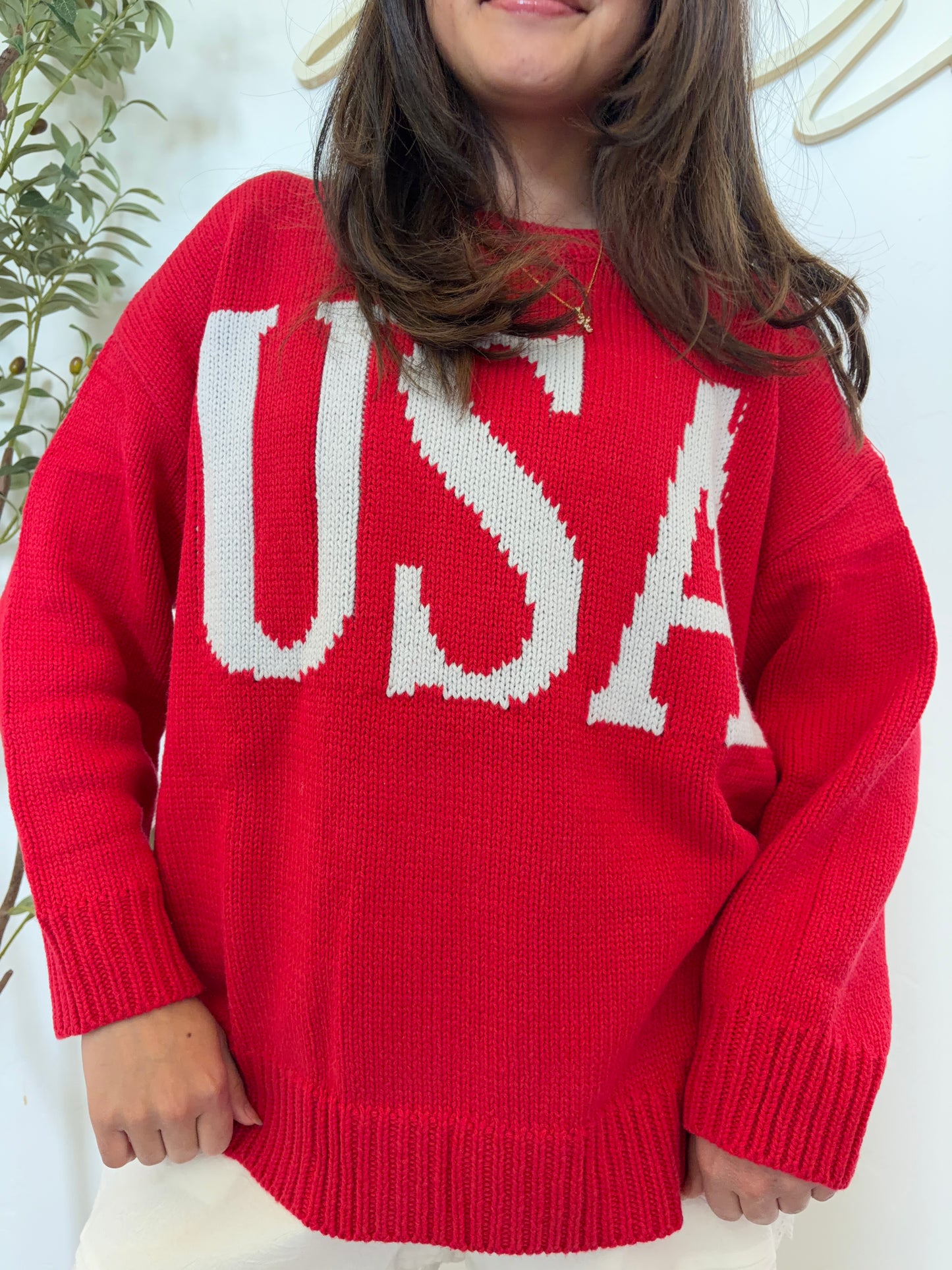"USA" Knit Sweater