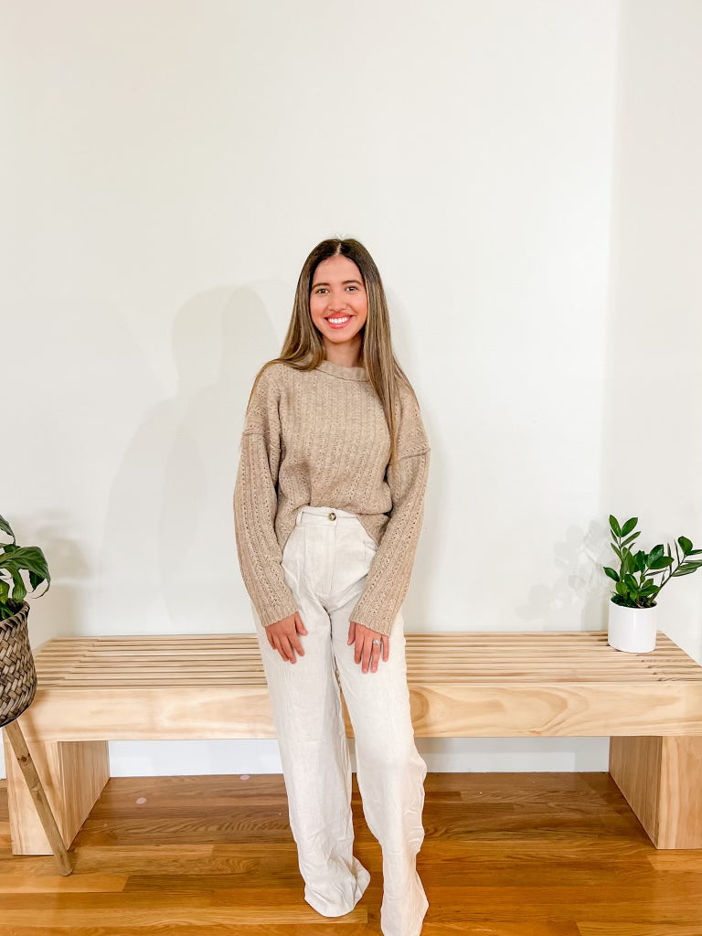 Boston Wide Leg Linen Pant