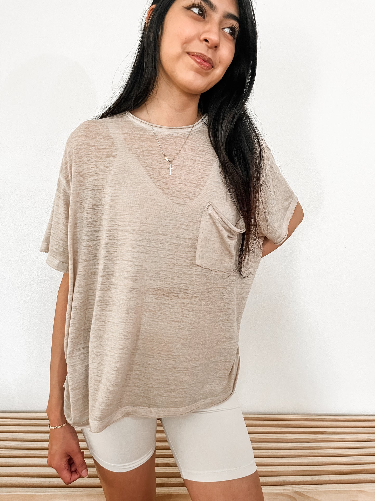 Every Day Oversized Tee - Ash Mocha