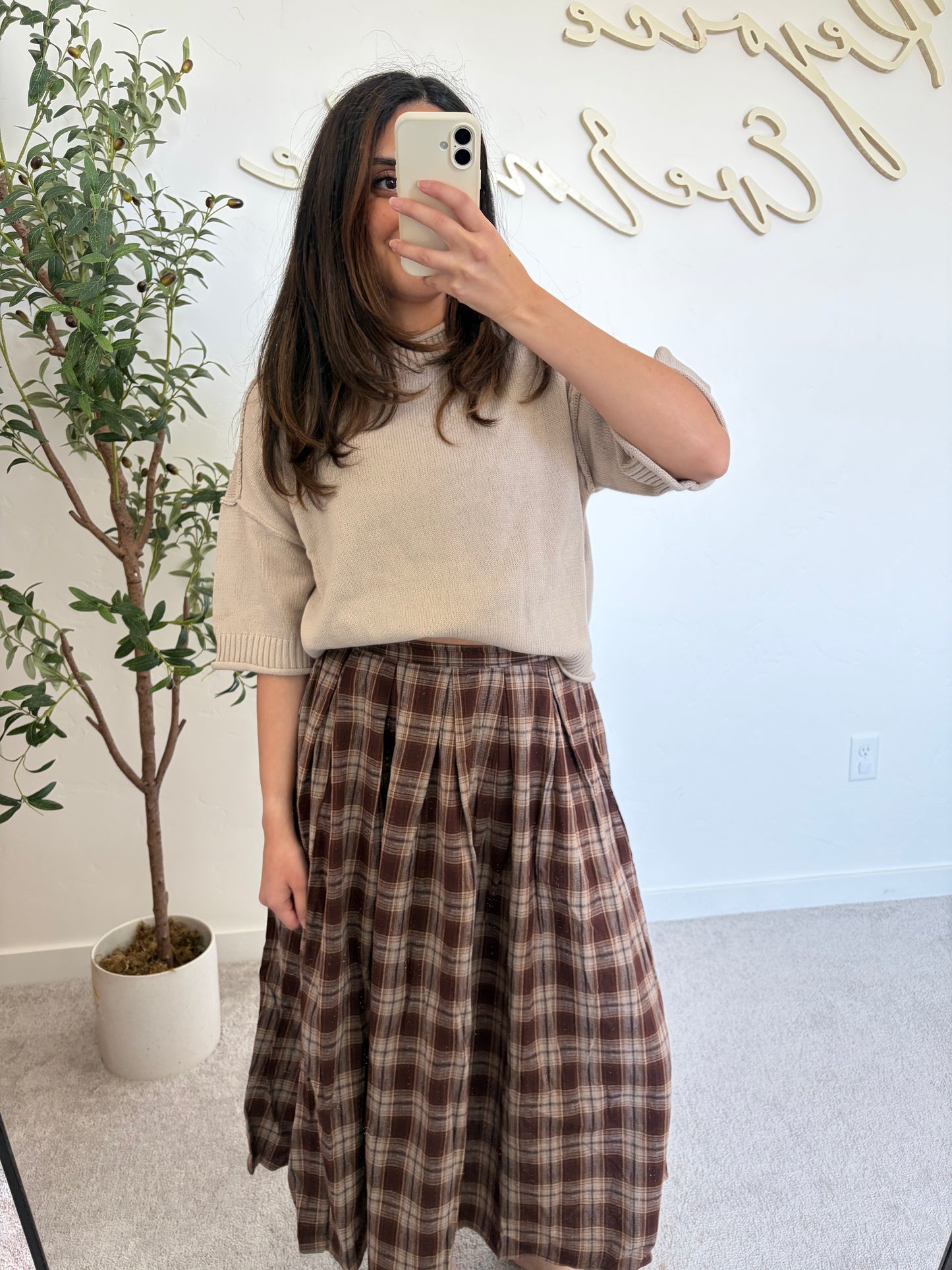 Woodland Plaid Skirt