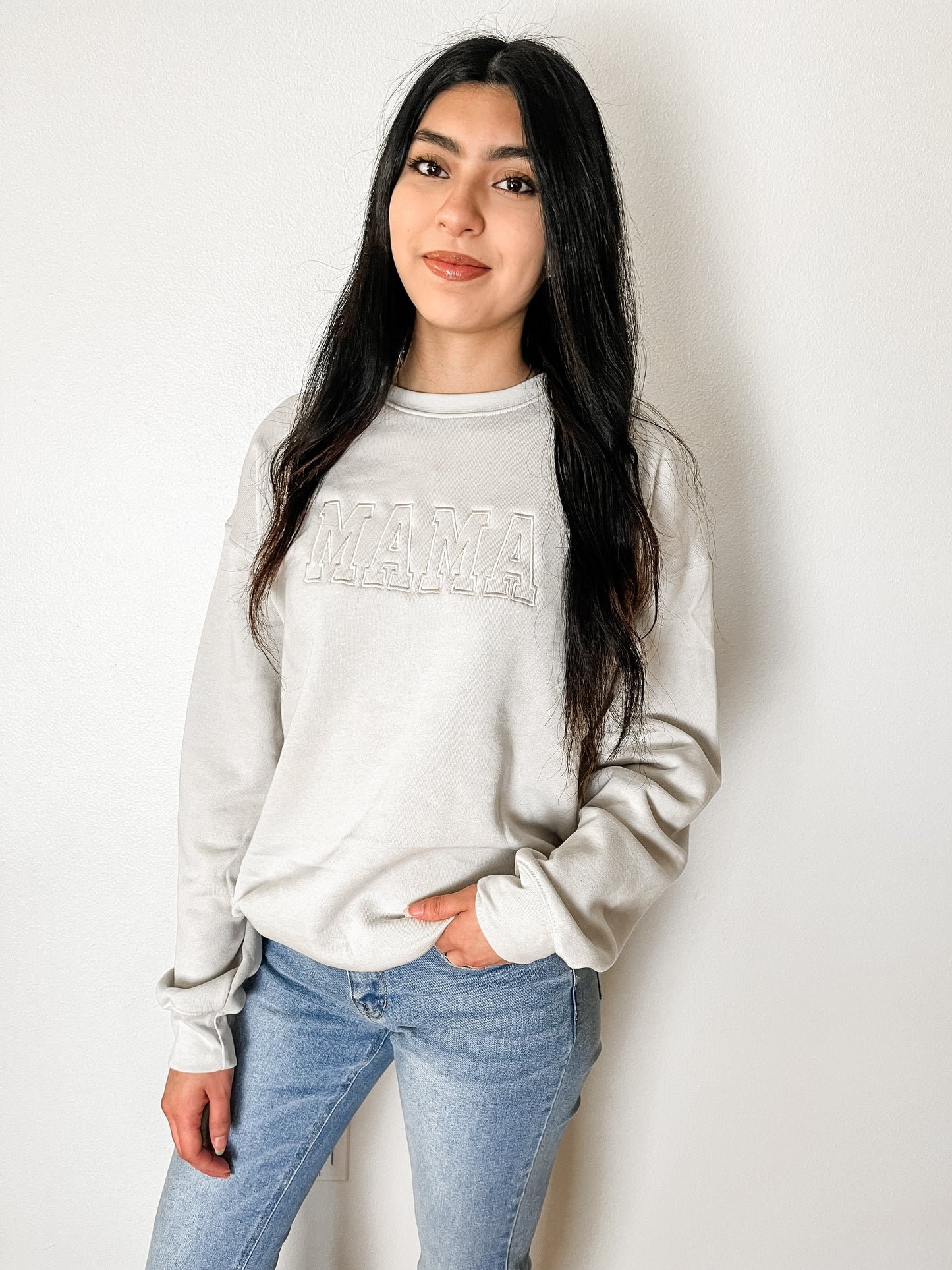 Mama Sweatshirt in Dust