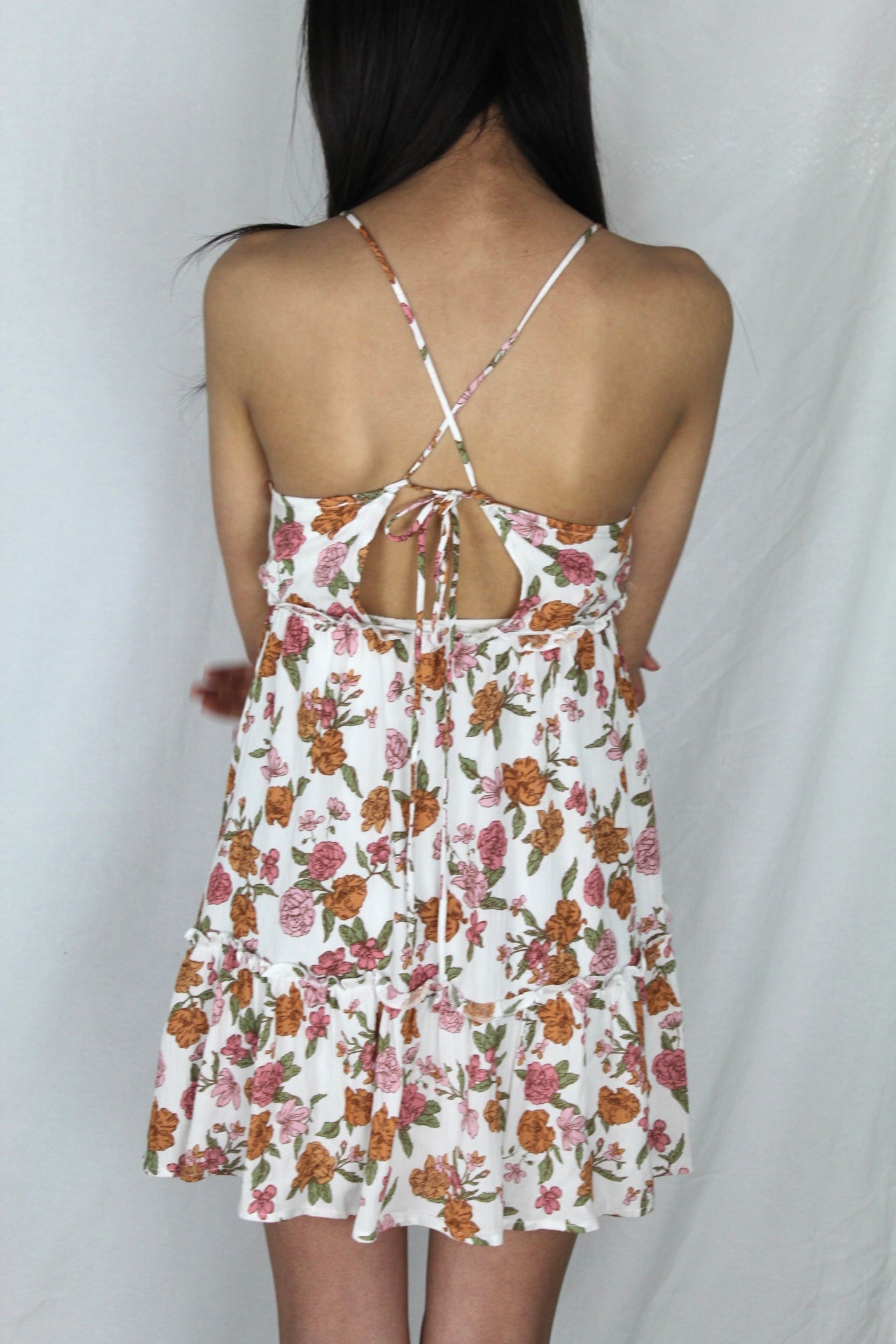 Hello Spring Floral Ruffle Dress