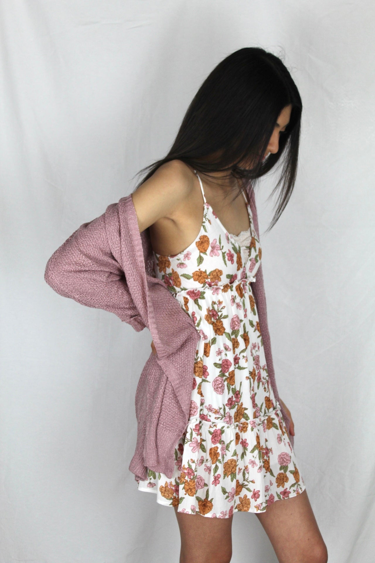 Hello Spring Floral Ruffle Dress
