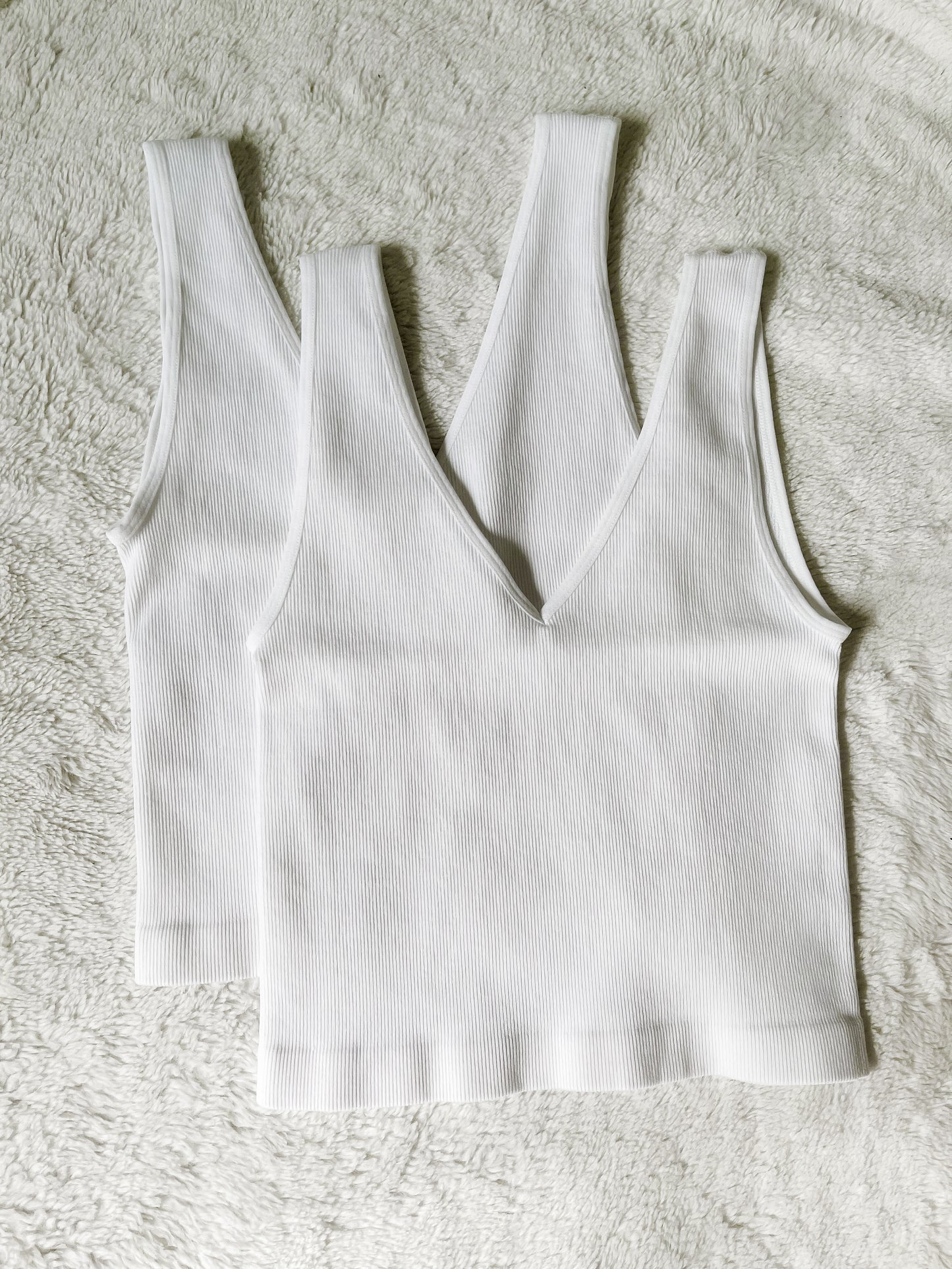 Bella Seamless Tank in White