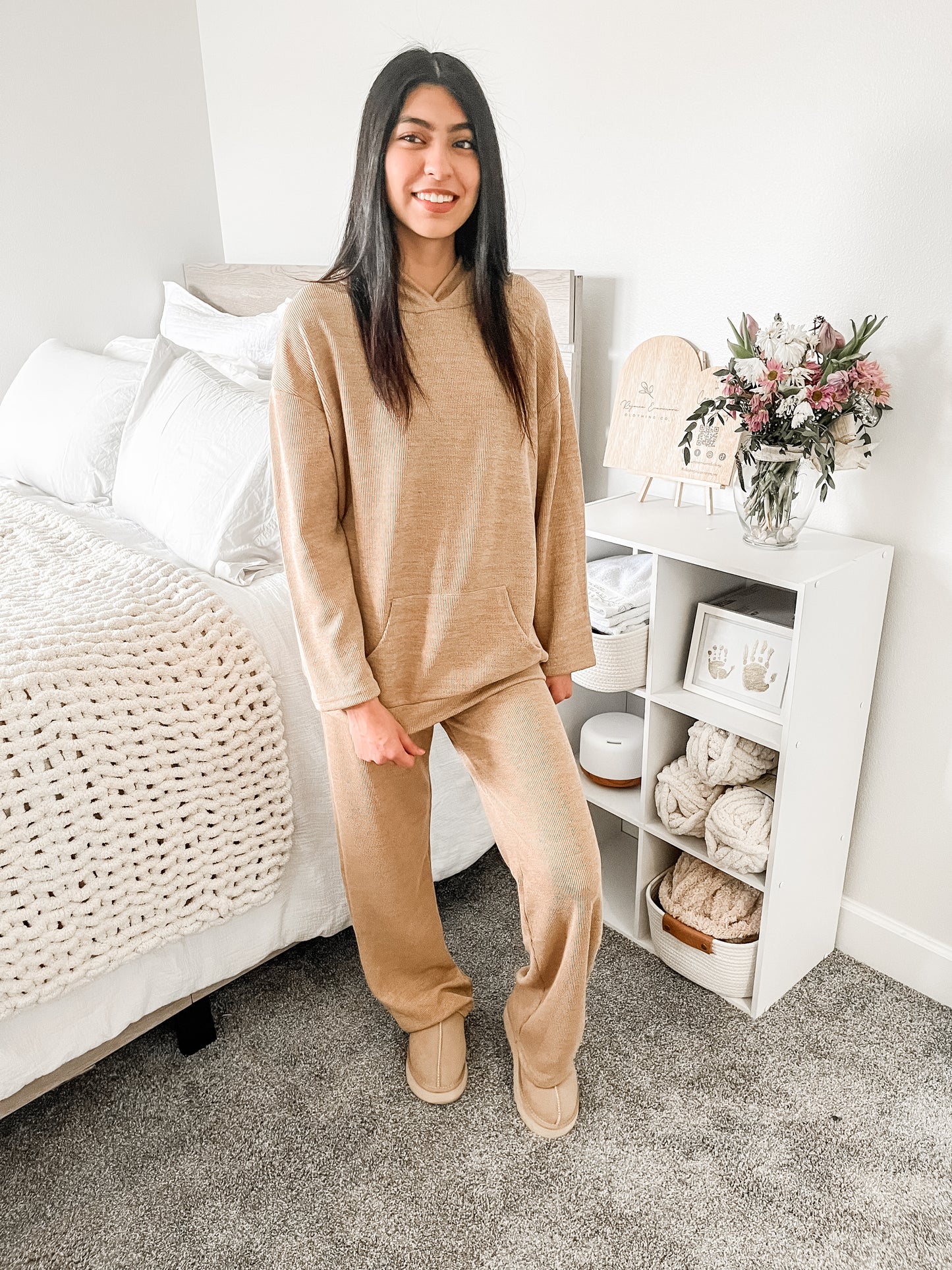Stay In Knitted Lounge Set