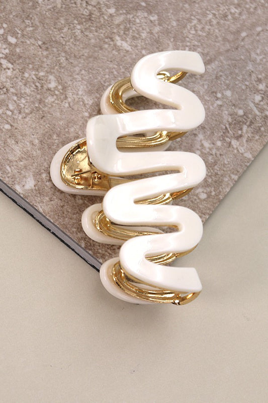 Swiggle Clip in Ivory