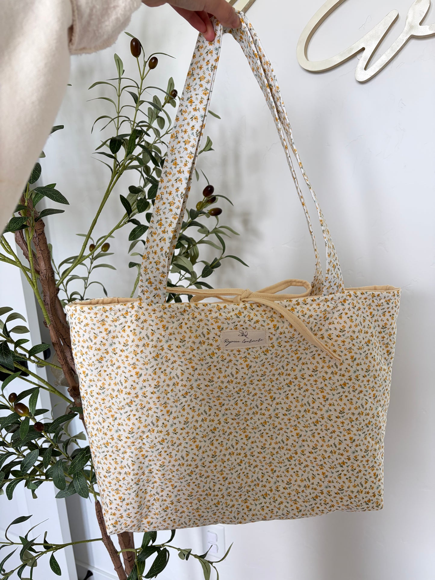 Buttercup Floral Tote Bag