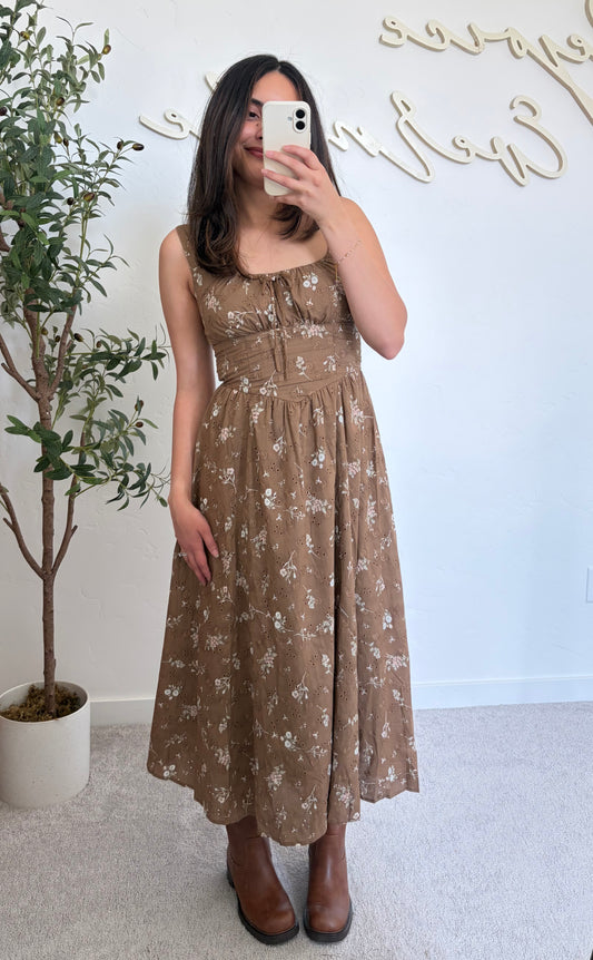 Rosalie Eyelet Midi Dress