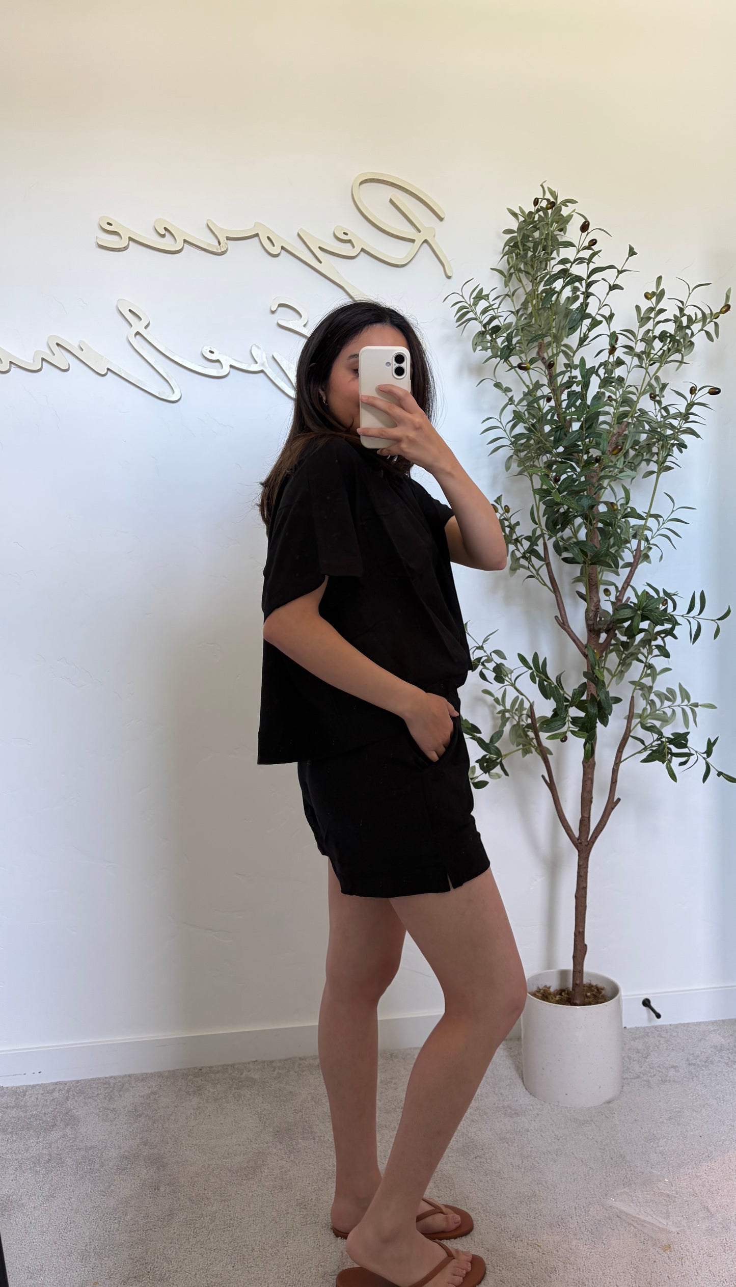 Weekend Wander Shorts Set - Black
