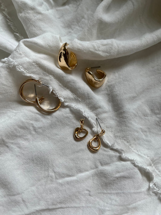 Huggie Trio Earrings