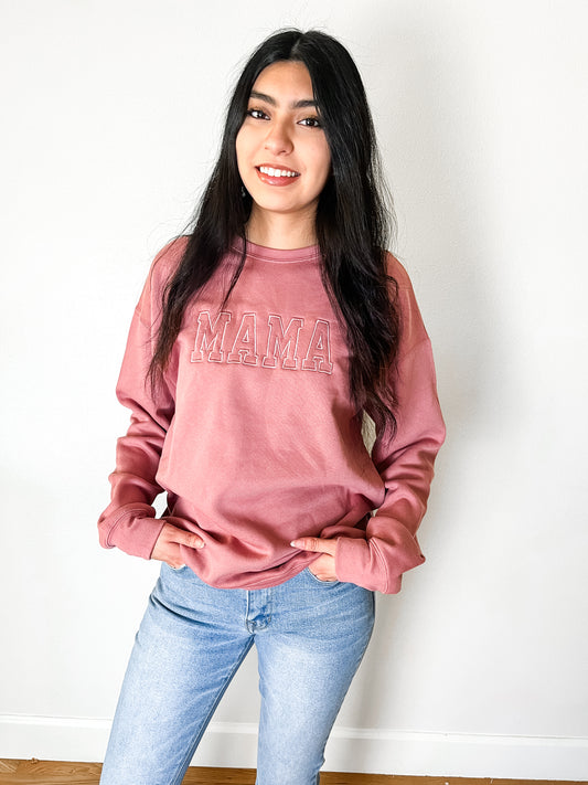 Mama Sweatshirt in Mauve