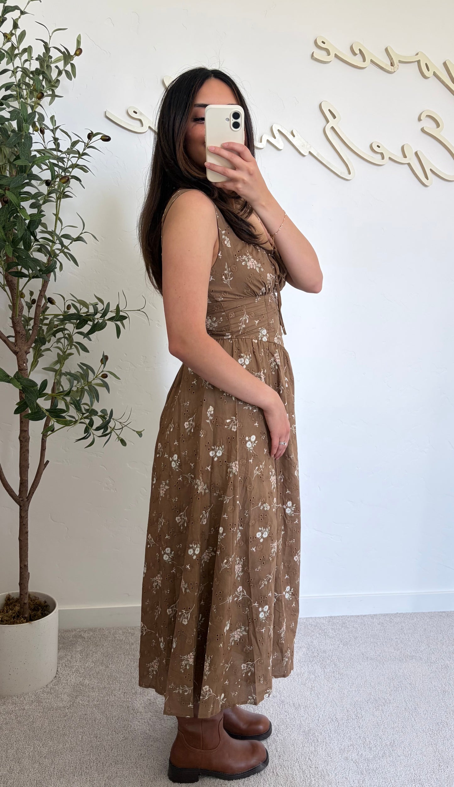 Rosalie Eyelet Midi Dress