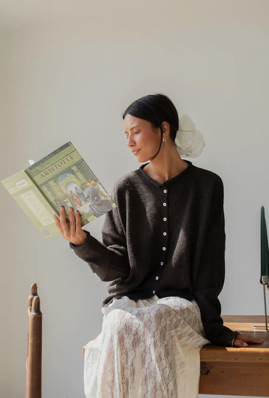 Abide Cardigan - Chocolate