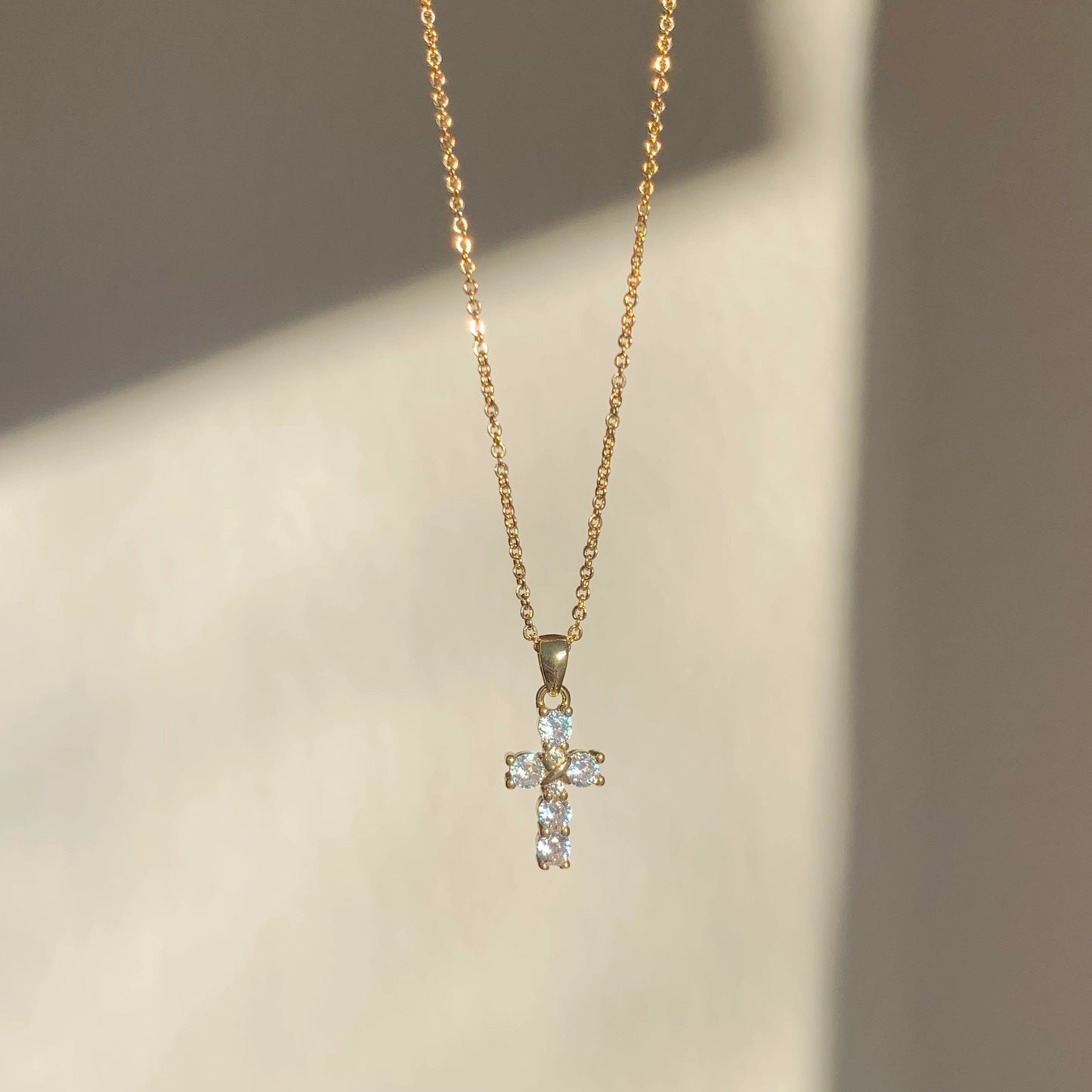 Crystal Cross Necklace
