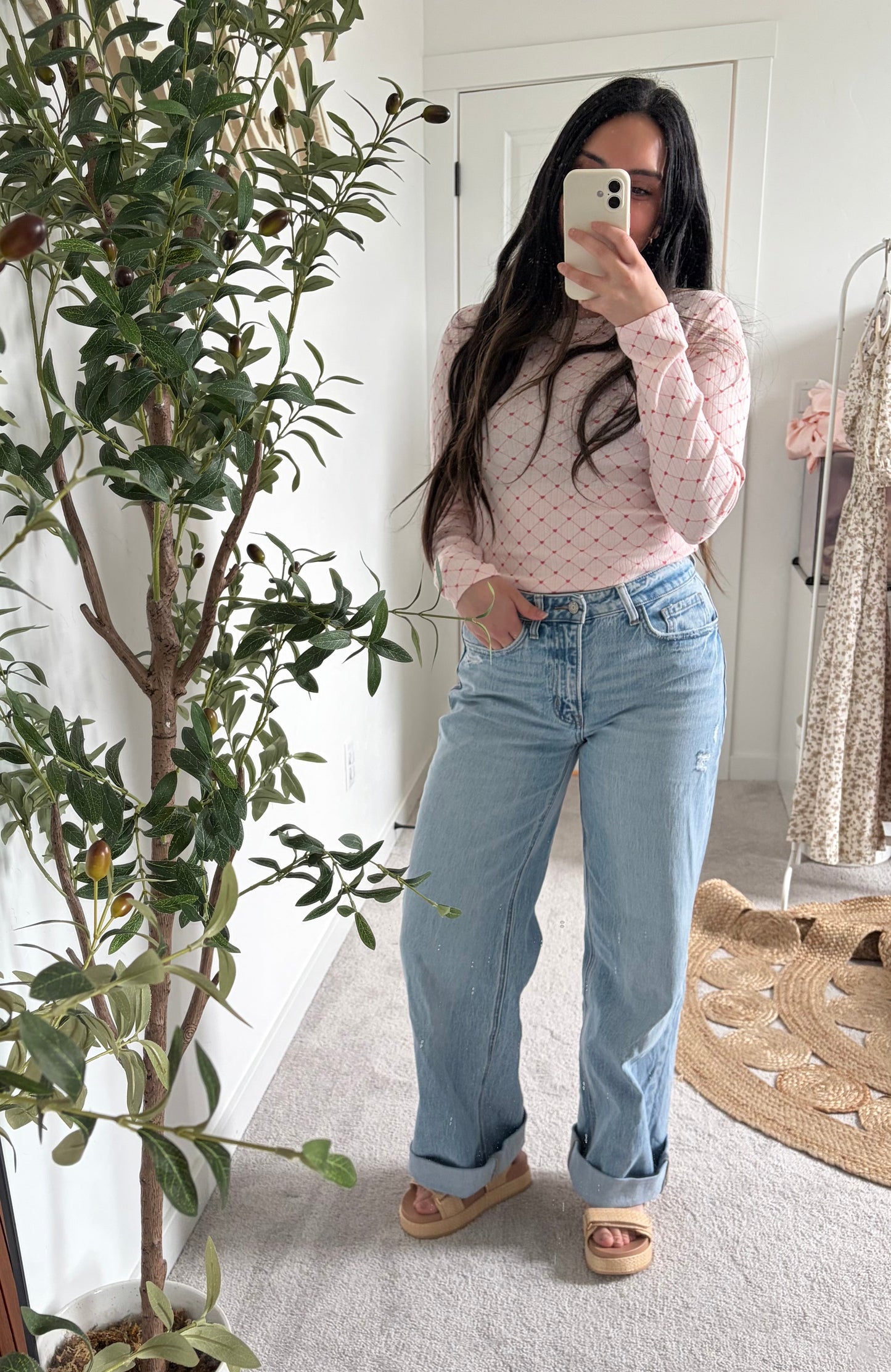 High Rise Cuffed Wide Leg Jean- VERVET