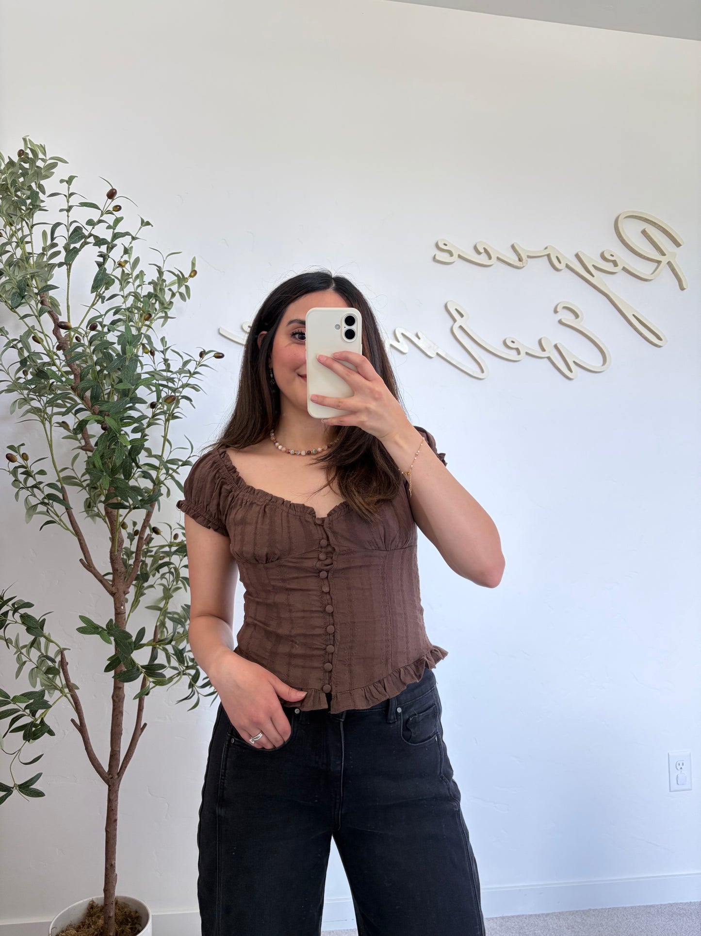 Cinnamon Sweetheart Top