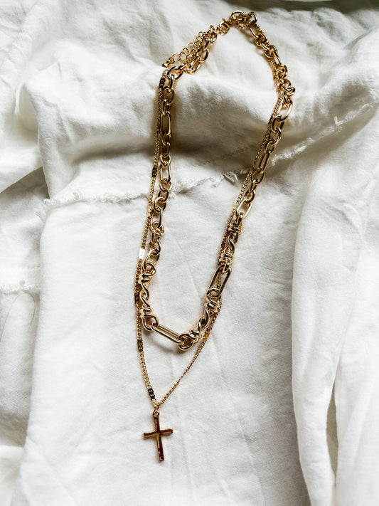 Cross Layer Necklace