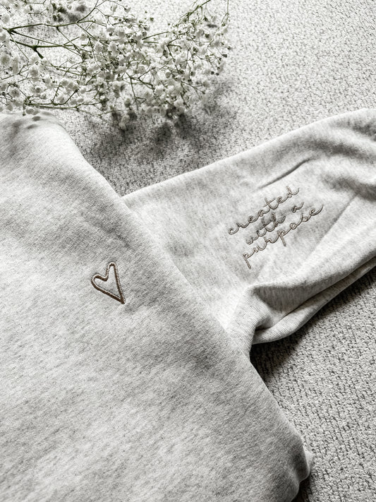 Created with a Purpose Embroidered Sweatshirt