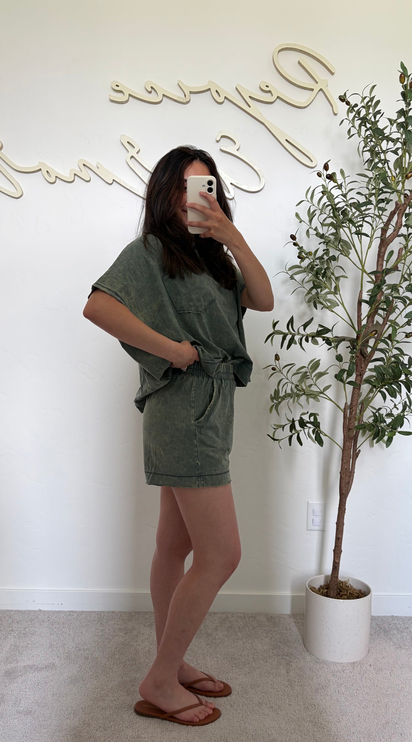 Weekend Wander Shorts Set- Jade