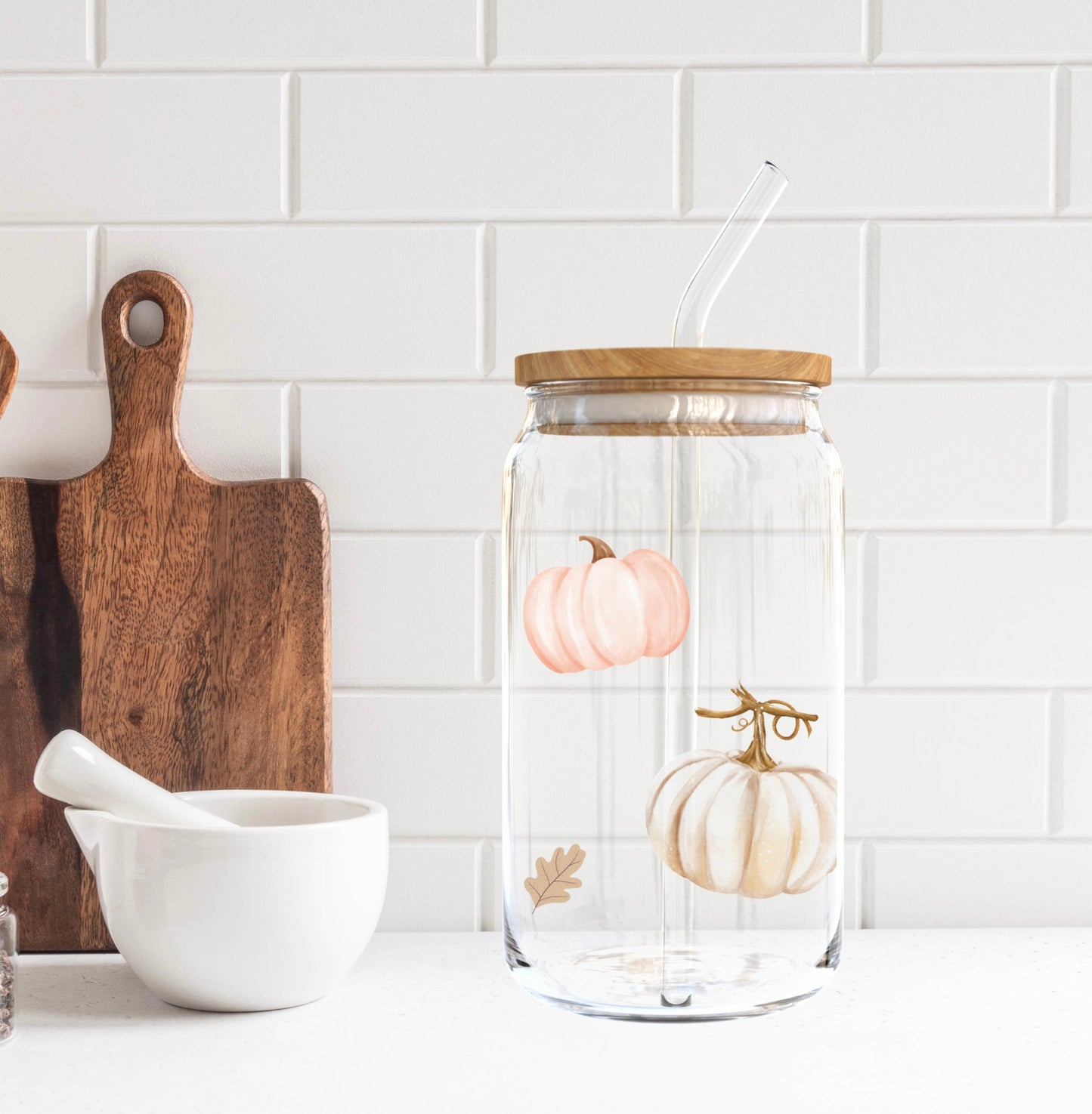 Pumpkin Glass Cup