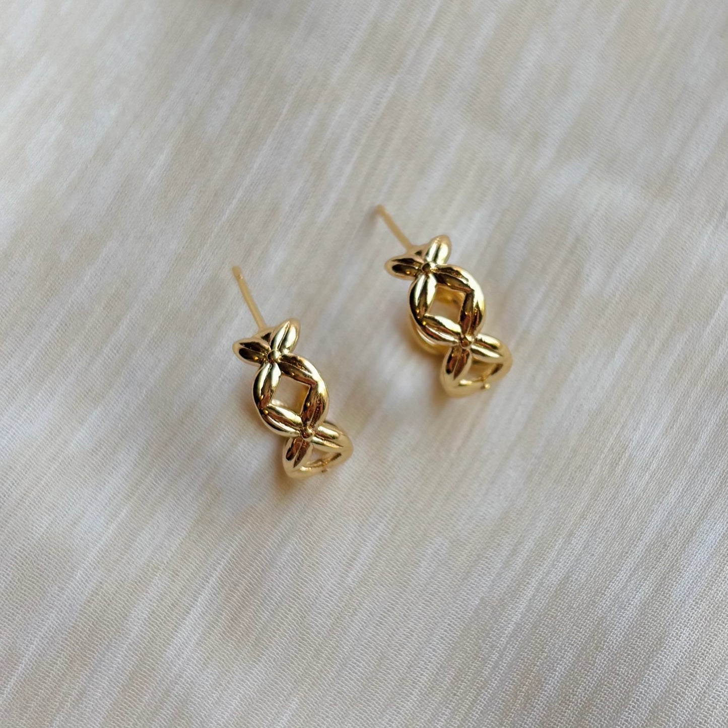 Criss Cross Hoop Earrings